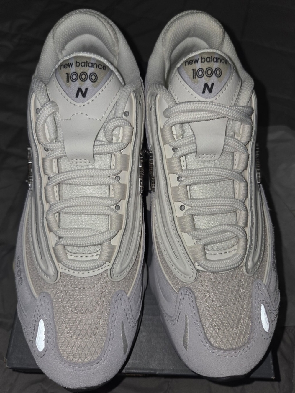 New Balance 1000 Gray & Black Sneakers